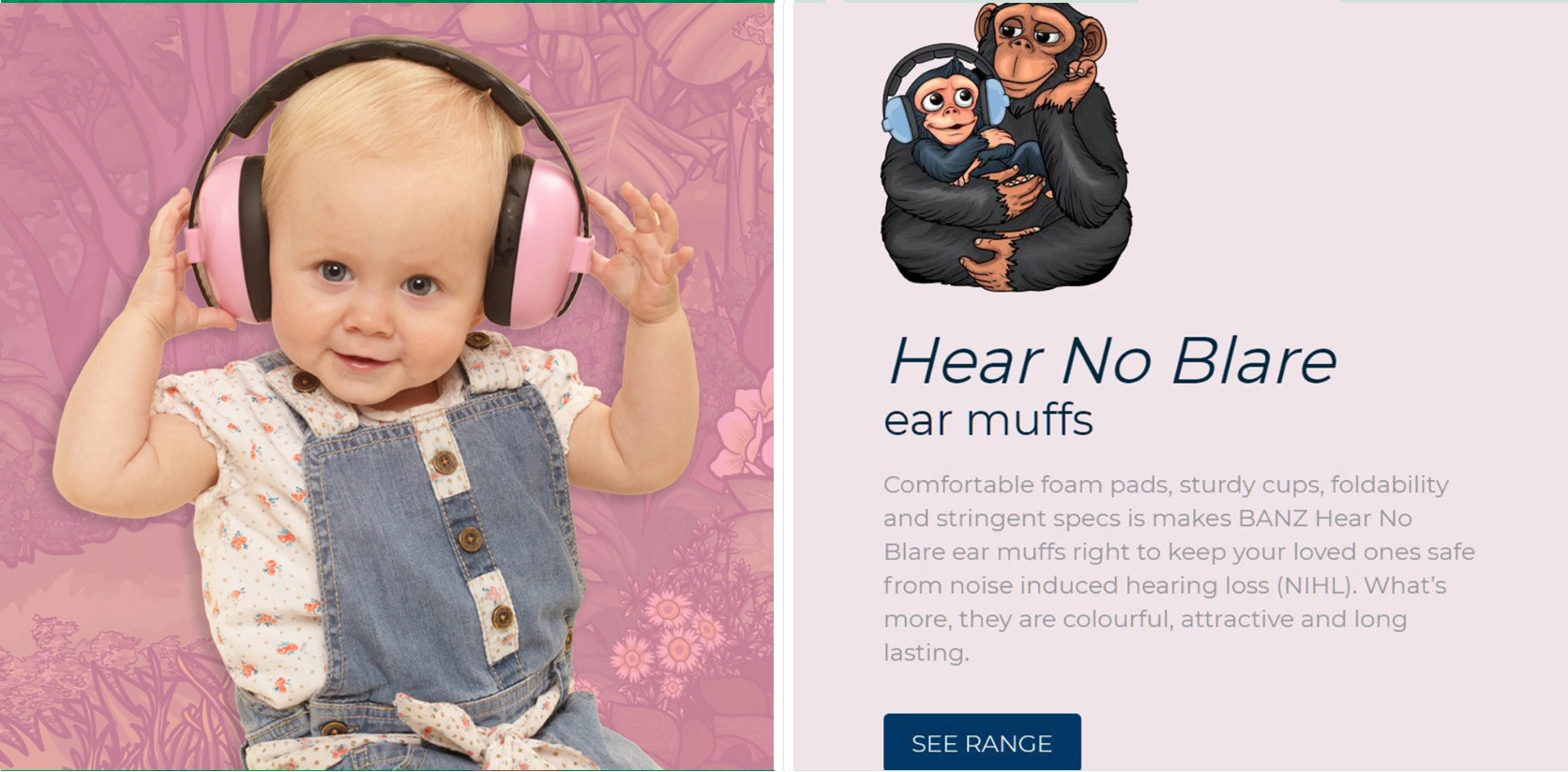 Baby Earmuffs Baby Banz Baby protective earmuffs - Copy