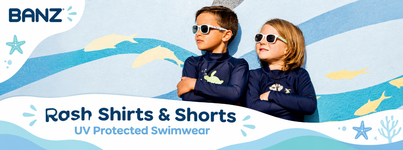 Banz rash shirts were originally designed in Australia for one of the world’s toughest UV environments.

Our suits are available in 3/4 and full length sleeves to provide maximum protection and comfort. All Banz swimwear has been clinically tested to a rating of UPF 50+.